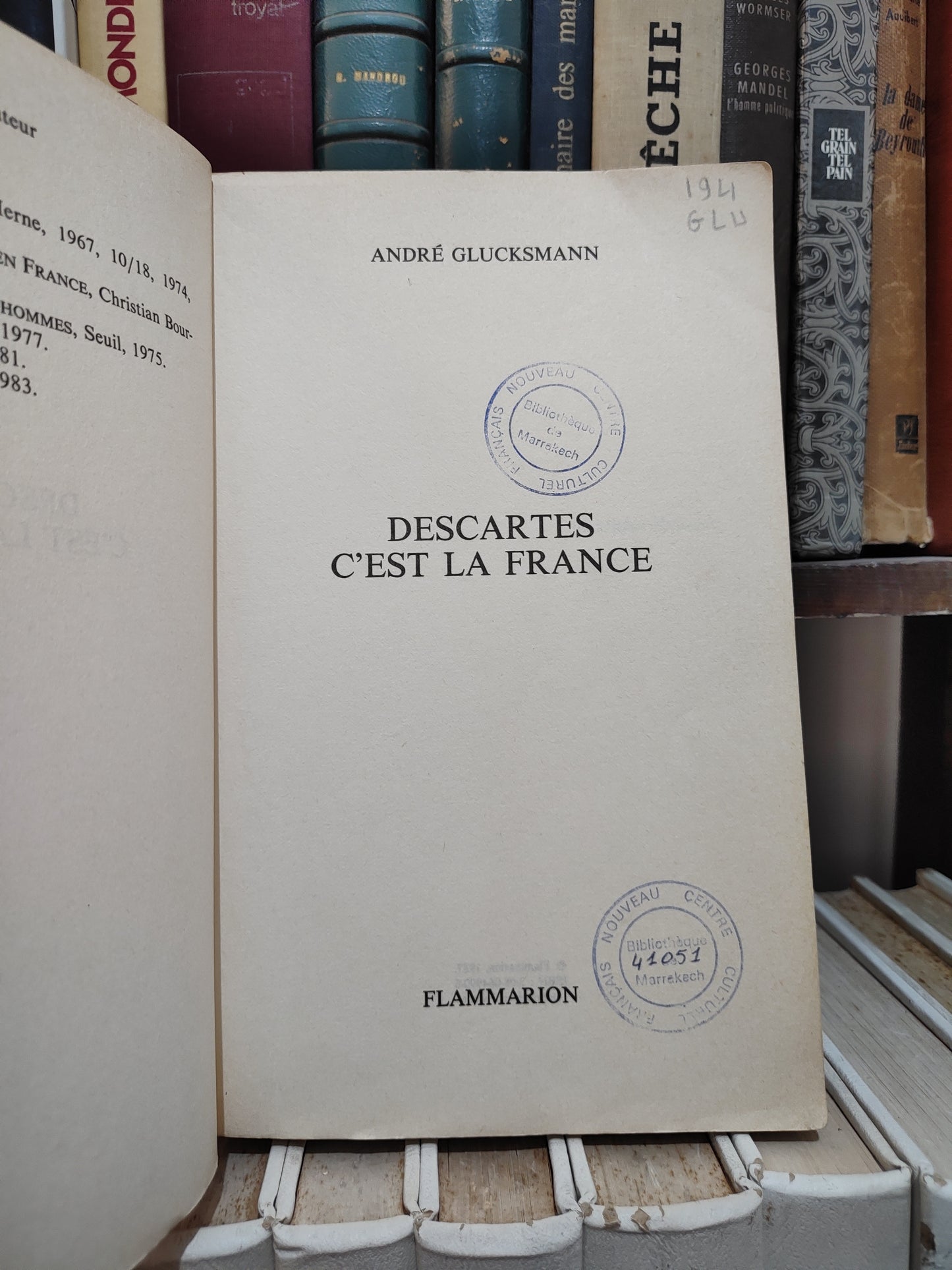 Glucksmann - Descartes c'est la France