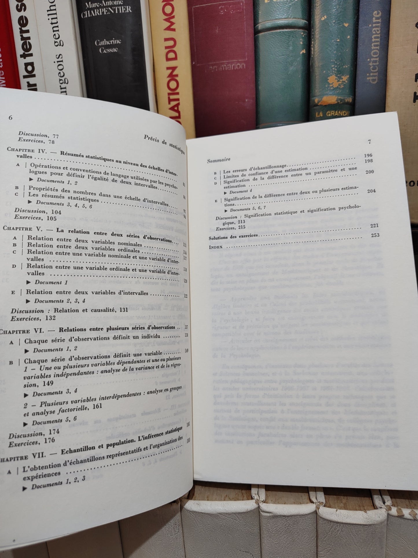 Reuchlin - Précis de statistique : Présentation notionnelle