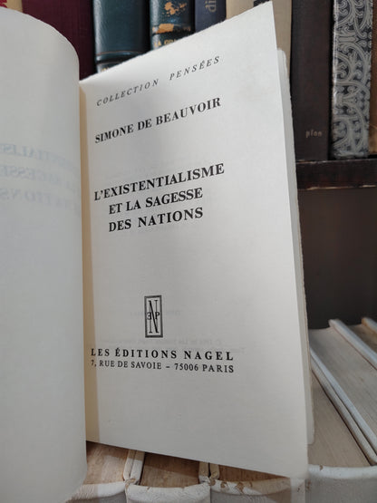 Beauvoir - L'existentialisme et la sagesse des nations