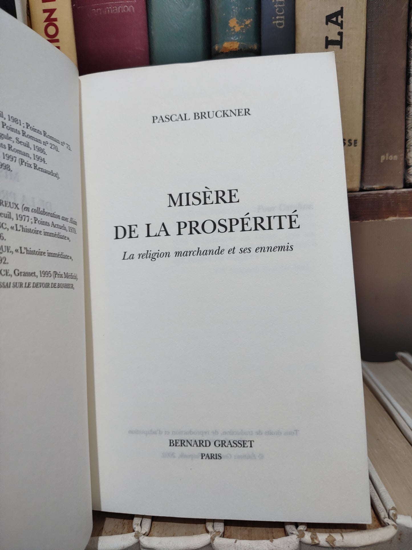 Bruckner - Misère de la prospérité