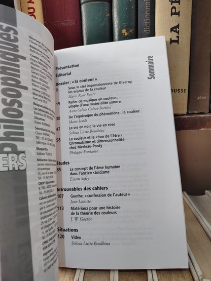 Cahiers philosophiques n 96 dossier La couleur
