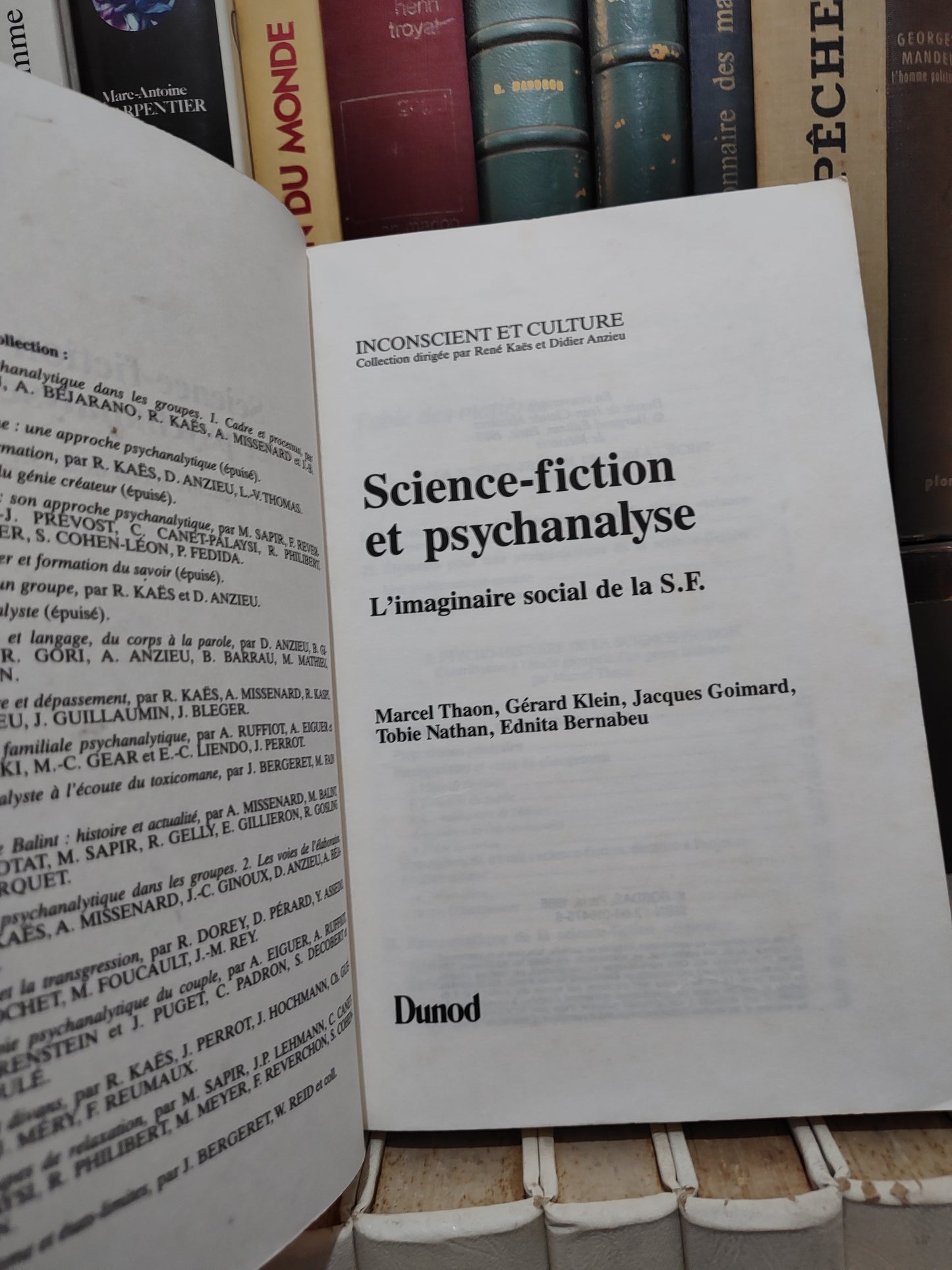Thoan - Sciences fiction et psychanalyse : L'imaginaire social de l'S.F
