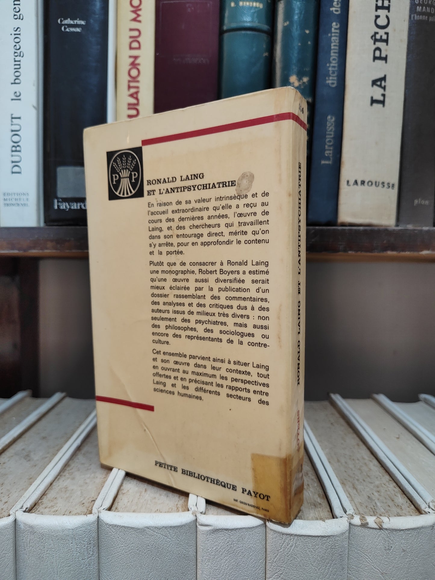 Boyers - Roland Laing et l'antipsychiatrie