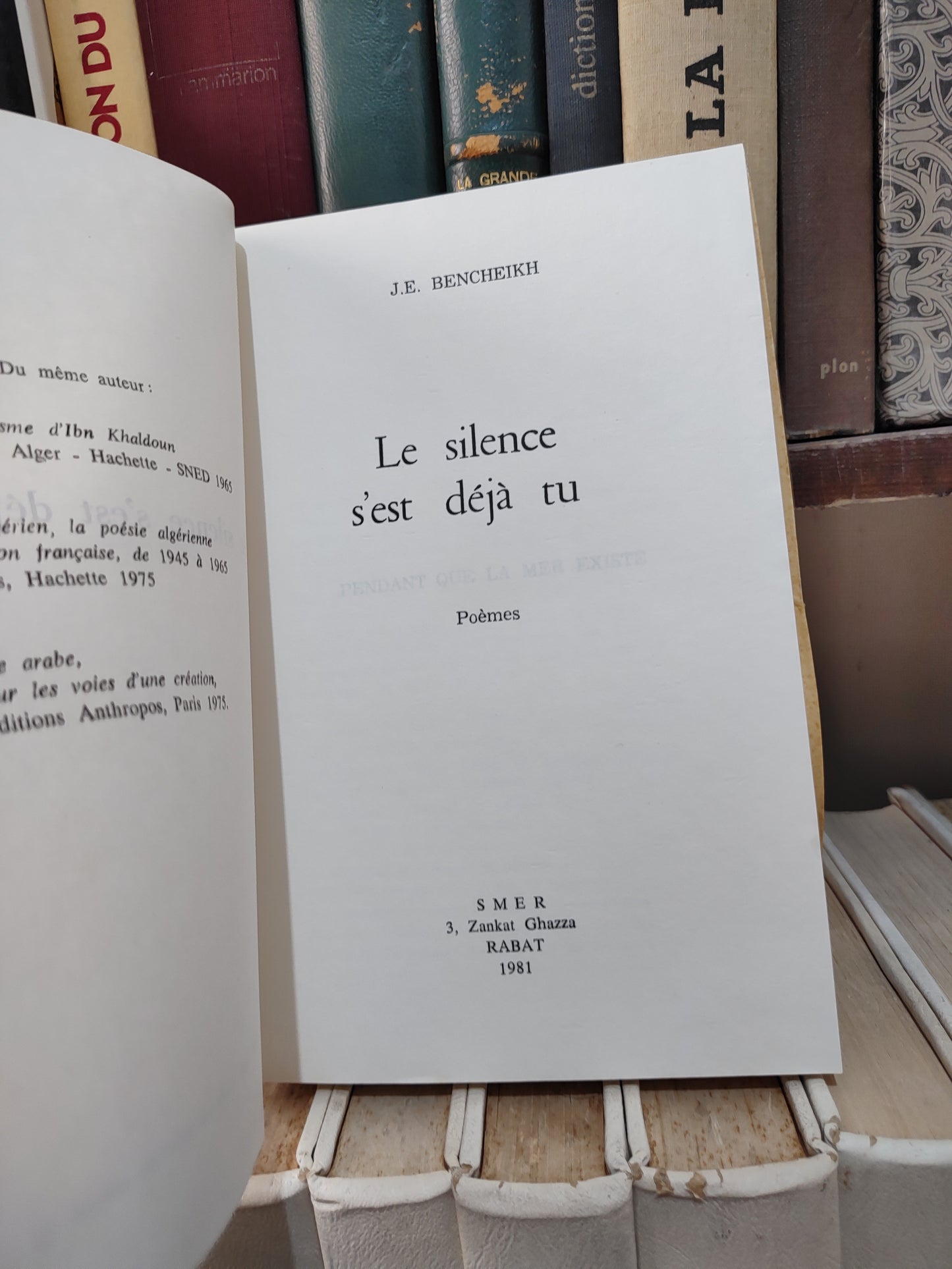 Bencheikh - Le silence s'est déjà tu