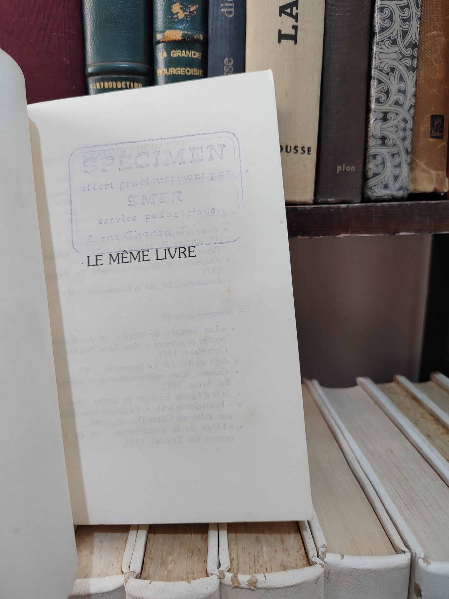Khatibi & Hassoun - Le même livre