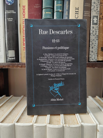 Rue Descartes 12-13 Raisons et politique