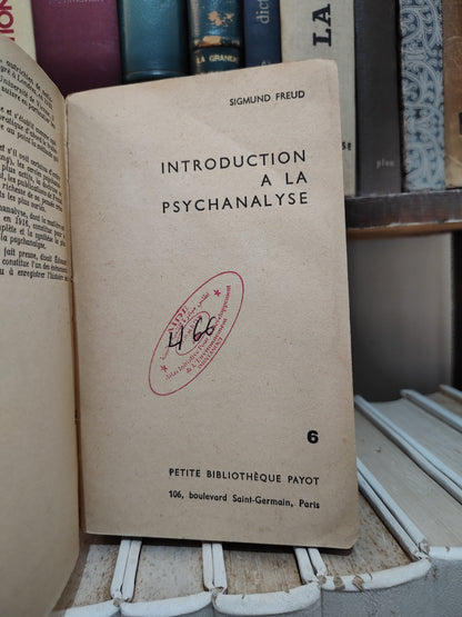 Freud - Introduction a la psychanalyse