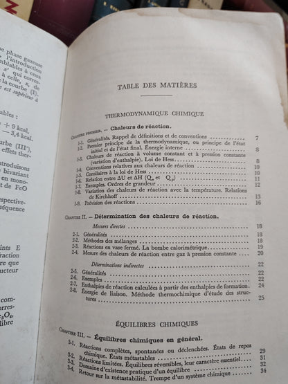Dévoré - Cours de chimie chimie générqle thermodynamique et cinétique chimique