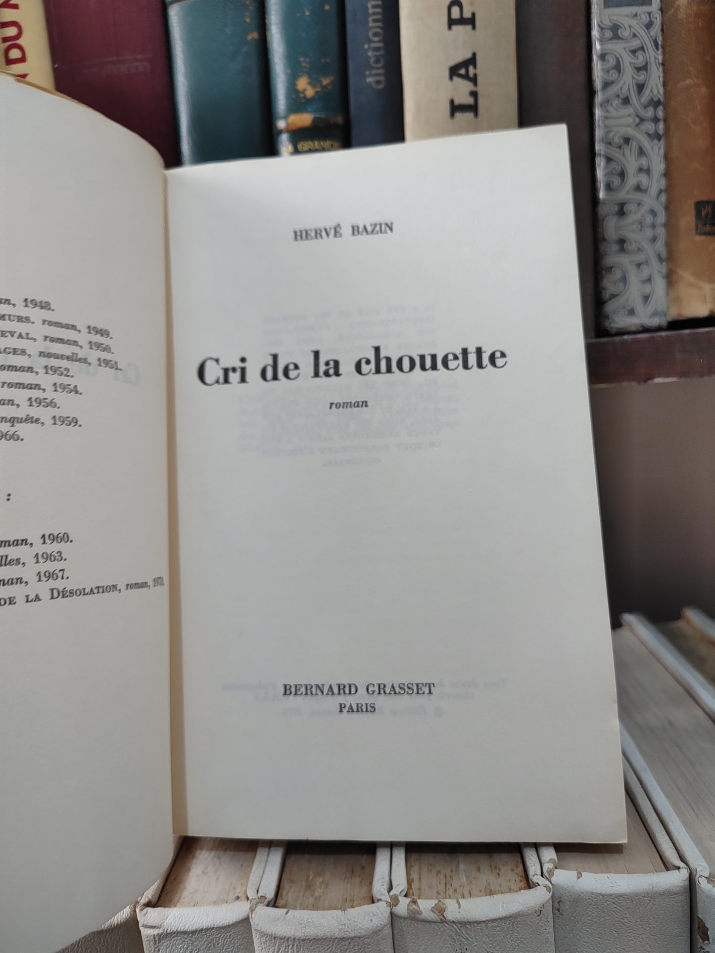 Bazin - Cri de la chouette
