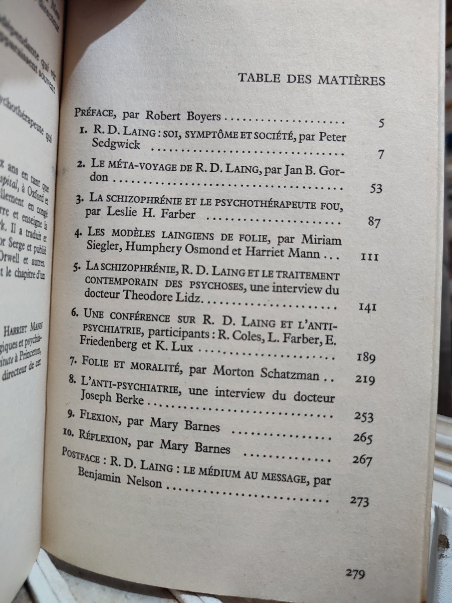 Boyers - Roland Laing et l'antipsychiatrie