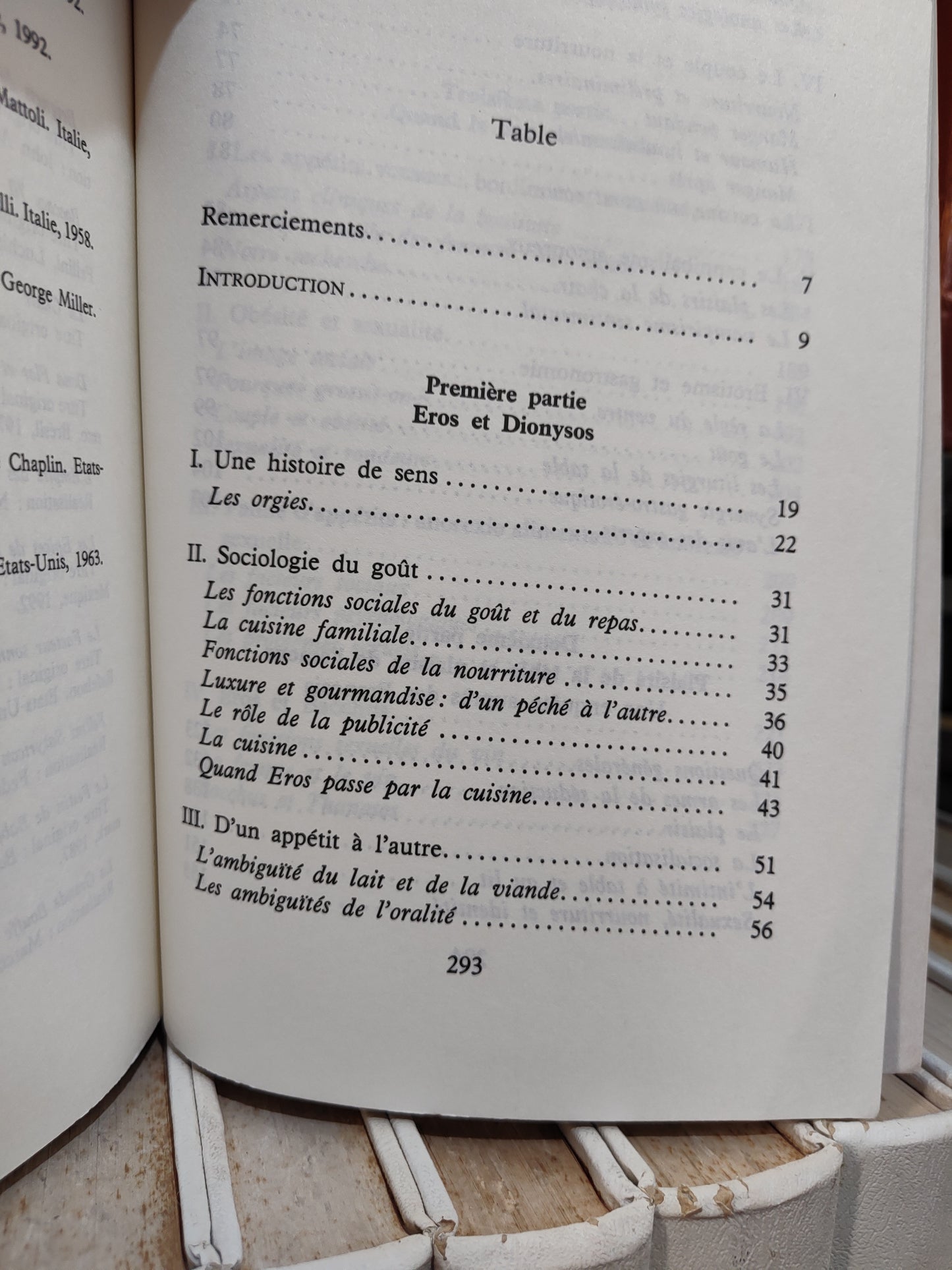 pasini - Nourriture & amour