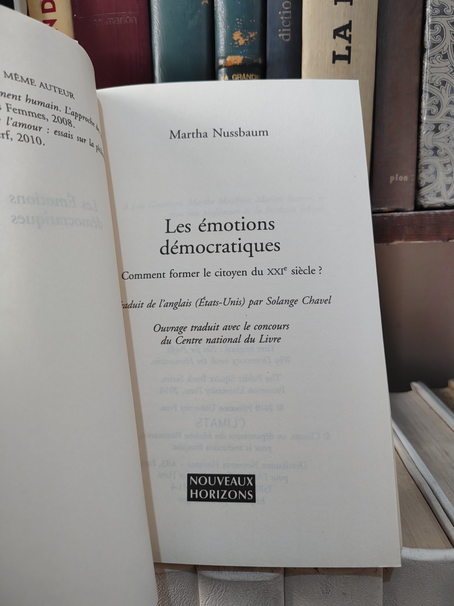 Nussbaum - Les émotions démocratiques