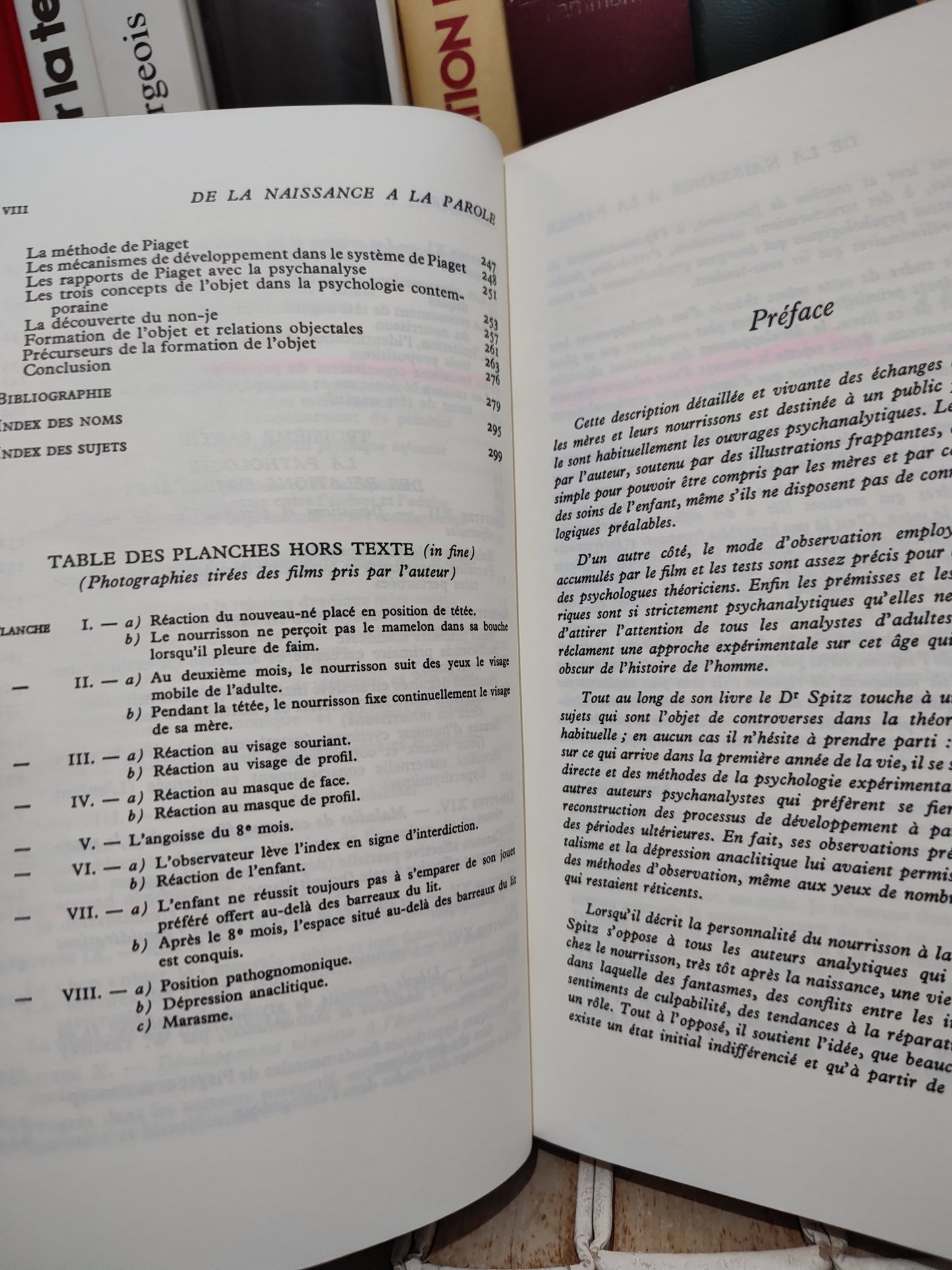 Spitz - De la naissance à la parole : la première année de la vie