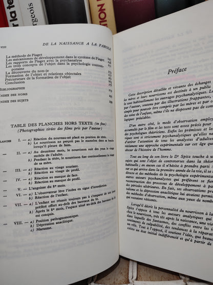 Spitz - De la naissance à la parole : la première année de la vie