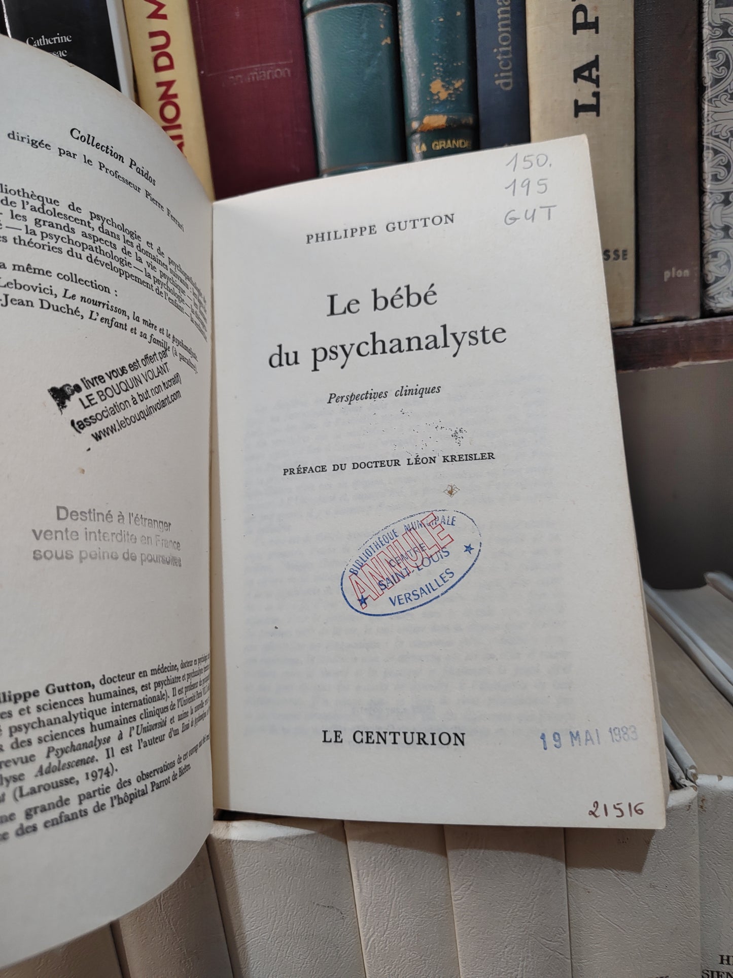 Gutton - Le bébé du psychanalyste perspective ms cliniques