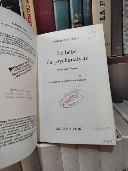 Gutton - Le bébé du psychanalyste perspective ms cliniques