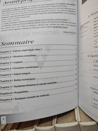 ECS Précis de mathématiques bien démarrer sa prépa