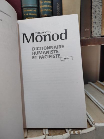 Monod - Dictionnaire humaniste et pacifique