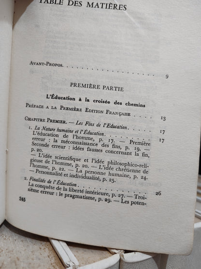 Maritain - Pour une philosophie de l'éducation