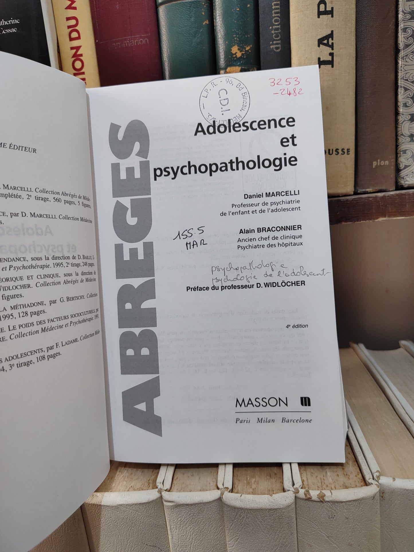 Marcelli - Adolescence et psychopathologie