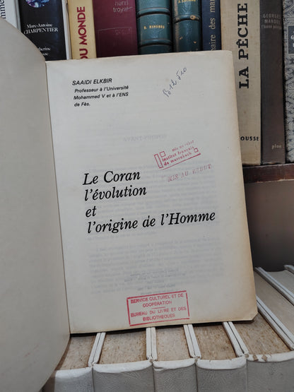 Elkebir - Le Coran l'évolution et l'origine de l'Homme