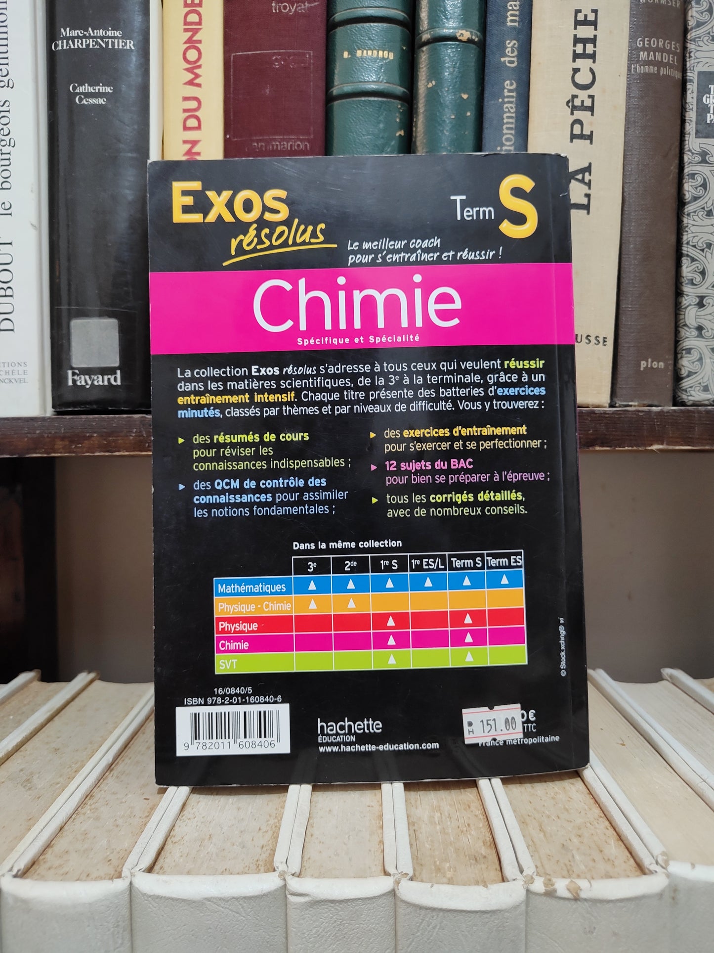 Exos résolu Chimie spécifique et spécialité Term S