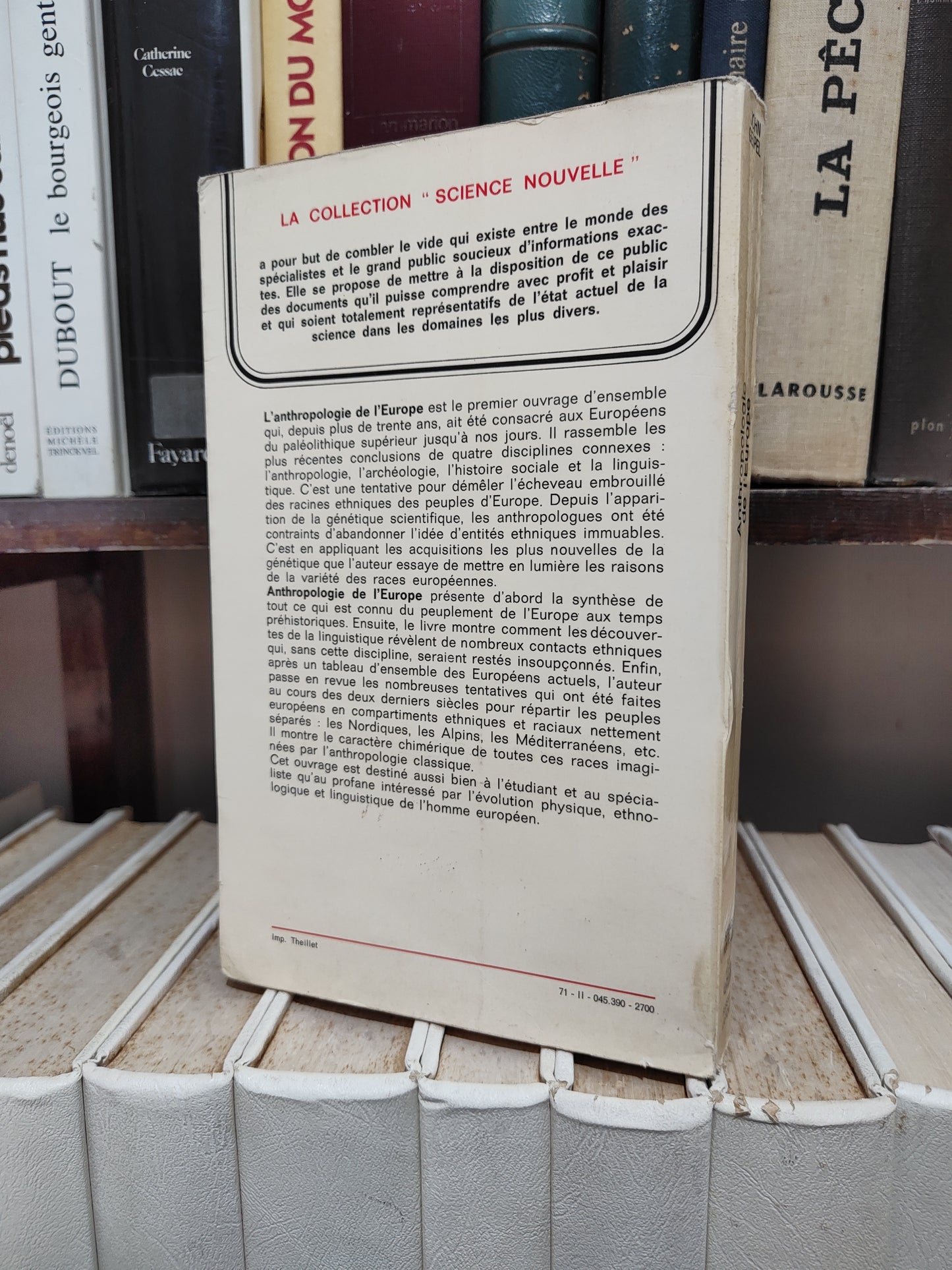 Geipel - Anthropologie de l'Europe une histoire ethnique et linguistique