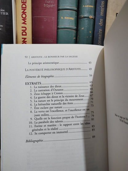 Ferry - Aristotele bonheur par la (sans cd) sagesse