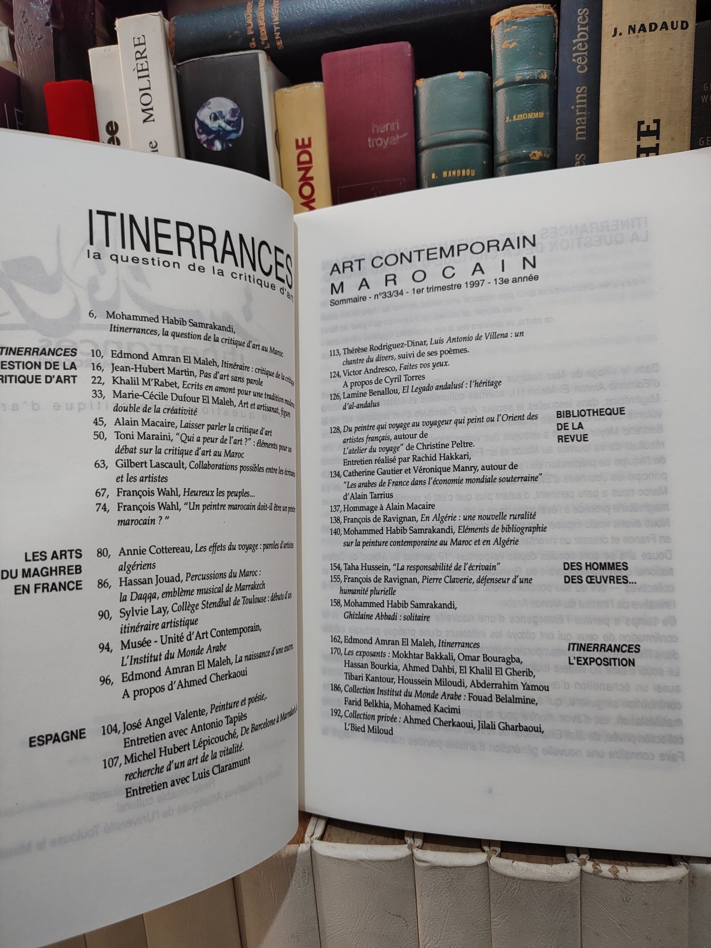 Horizons maghrébines n 33-34 itinérance art contemporain marocain
